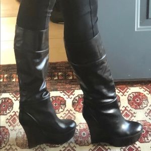 Marni Tall Wedge Boots